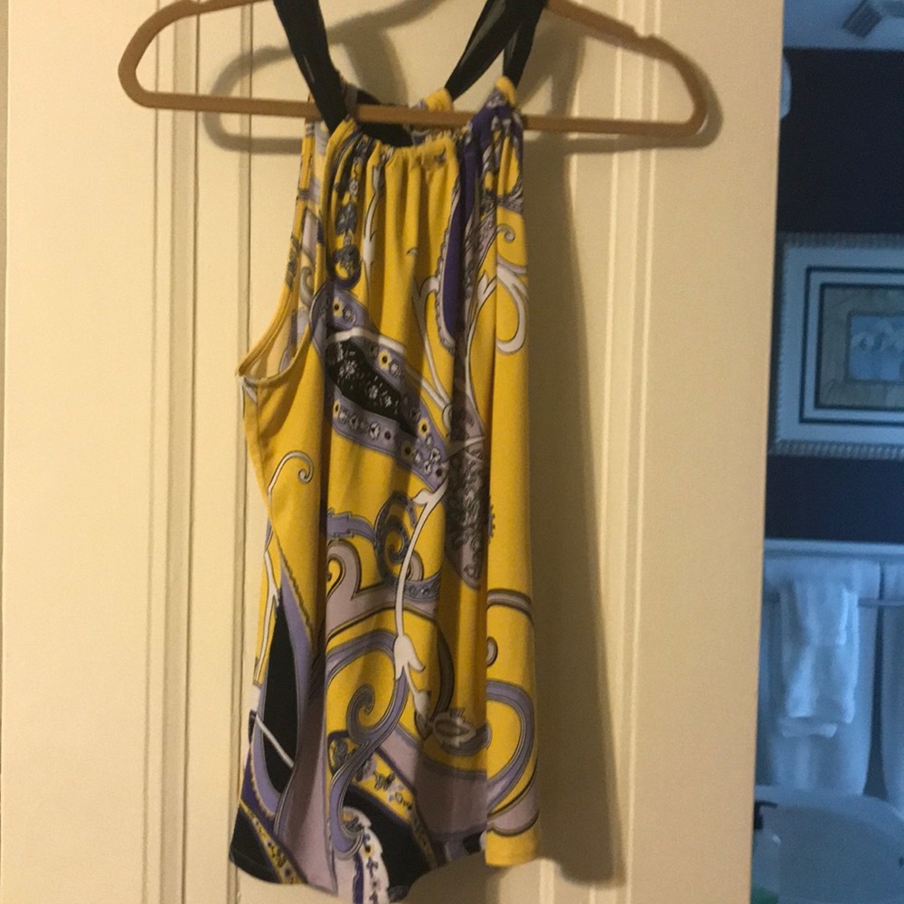 Tahari Colorful halter top